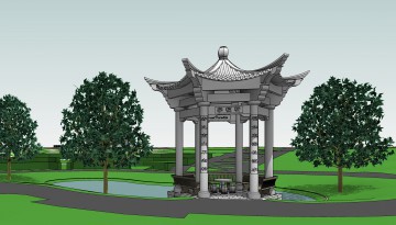 15001-W1 - Chinese pagode-columbarium